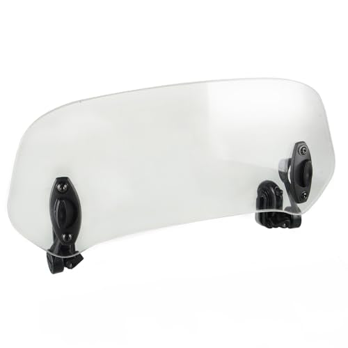 Kucehiup Motorcycle Windshield Extension Windscreen Extender 11.2 inches - style: Clear-11.2 inches