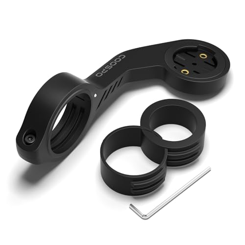 CooSpo Bike Computer Out Front Mount MT5, Compatible with Garmin, Bike Computer Mount Adapter for Handlebar 25.4mm/31.8mm - style: MT5 Mount