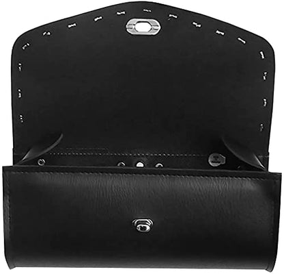 Unisex Waterproof Universal Chrome Studded Windshield Duarable And Comfortable Motorcycle Bag One Size (Black)