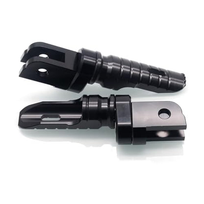 MZS Motorcycle Foot Pegs Front 360° Roating Rider Footpegs Rest Pedal Black CNC Compatible with F900R, F900XR, Rninet, R nine T Scrambler/Pure, S1000R, S1000RR - size: F900R, F900XR, Rninet, S1000R, S1000RR