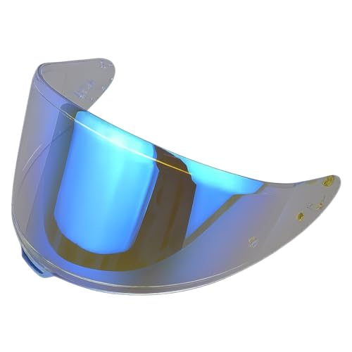 Shoei RF1400 X15 Helmet Visor Replacement Shield, Anti-Fog Sun Shield Accessory Compatible with RF-1400, X15, CWR-2, Z8, X-SPR PRO(Aurora Blue) - color: Aurora Blue