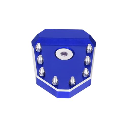 KLR650 Brake Pedal Blue Rear Foot Extension Pedals Motorcycle Rear Pedals Footbrake Lever Pedal Enlarge Extension Pad Aluminum Alloy Compatible With KLR650 2008-2025 - color: Blue