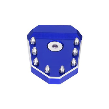 KLR650 Brake Pedal Blue Rear Foot Extension Pedals Motorcycle Rear Pedals Footbrake Lever Pedal Enlarge Extension Pad Aluminum Alloy Compatible With KLR650 2008-2025 - color: Blue