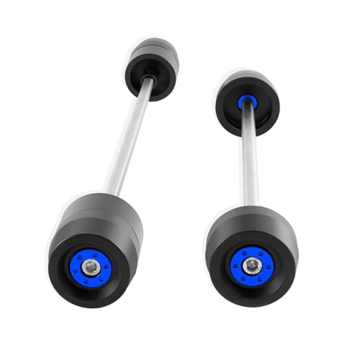 Motorcycle Front Rear Wheel Fork Axle Sliders Crash Protectors for Suzuki Gsx-R600 Gsx-R750 Gsx-R1000 Gsxr 600 750 1000 - color: Bl-ue