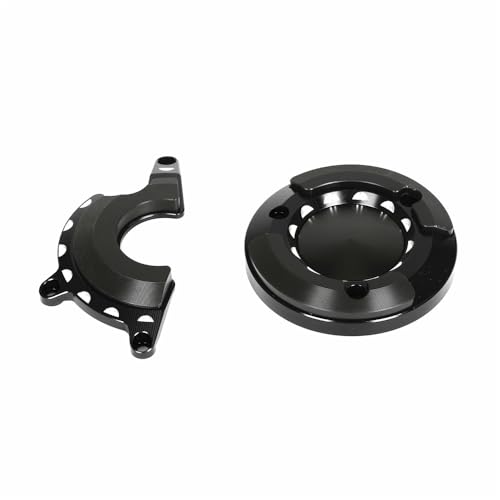 Monkey125 Left Right Engine Cover Protector Slider Compatible with Monkey 125 2022-2024 JB03 3D CNC Motorcycle Engine Crankcase Guard (Black) - color: Black
