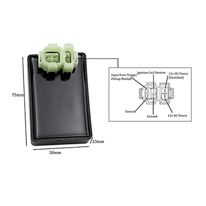 6 Pin DC CDI Box CDI Cable Wire Adapter Connector Plug For GY6 4 Stroke 50cc 125cc 150cc Scooter Moped Taotao ATV Quad Go Kart Bike (DC-GY6-S) - size: DC-GY6-S