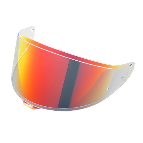 Shoei RF1400 X15 Helmet Visor Replacement Shield, Anti-Fog Sun Shield Accessory Compatible with RF-1400, CWR-2, X15, Z8, X-SPR PRO(Aurora Red) - color: Aurora Red