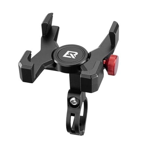 ROCKBROS Bike Phone Holder, Aluminum Bike Phone Mount Holder,Handlebar Mounted Cell Phone Holder for 4.7-7.1 Inch Phones Handlebar Mount - style: Handlebar Mount