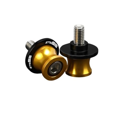 Moto Frame Sliders For CFMOTO 675SS 2024 2025 2026 Swingarm Spools 10MM Motorcycles Accessories Rear Stand Screws Sliders - color: A go-ld M10
