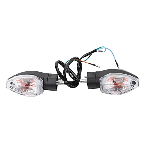 mokuo Motorcycle Front Turn Singal Assemblies Compatible with Honda Grom Msx 125 SF,12V 5W Halogen Lamp Light - color: Front
