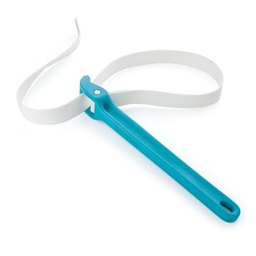 DURATECH Strap Wrench 12" Handle, Adjustable Nylon Strap Pipe Wrench, Oil Filter Strap Opener Wrench,Blue - color: Blue, size: 12 Inch