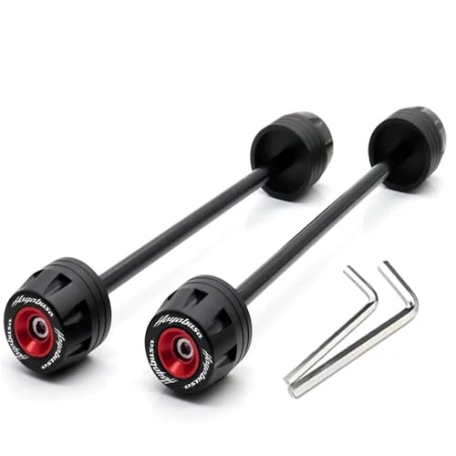 for Suzuki Hayabusa GSX1300R 2008-2022 Motorcycle Front Rear Axle Fork Wheel Protector Sliders Falling Protection(Red) - color: Red