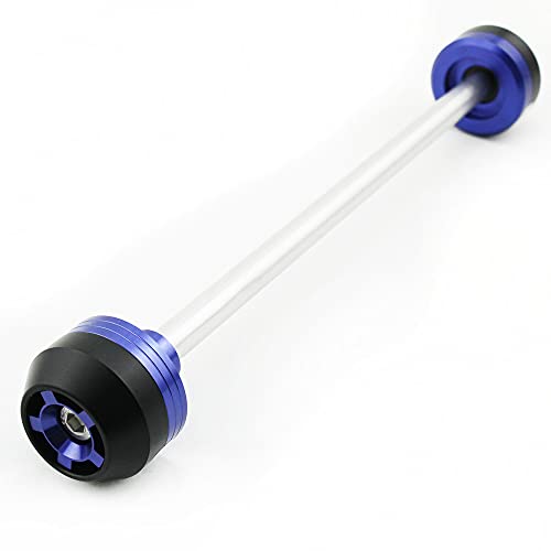 Motorcycle Aluminum Front Rear Axle Fork Wheel Protector Crash Sliders For GSX-R 600/750 2004-2005 (Blue,Front) - color: Blue, size: Front