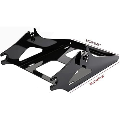 Electric Blue Chopped Trunk Backrest Detachable Two Up Mounting Rack Fit for Harley Trunk Touring Street Glide 14-25 Road King Road Glide Electra Glide CVO Models - color: Electric Blue Chopped Trunk Set #5