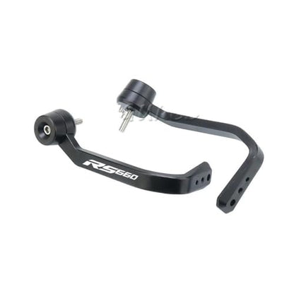 Handlebar Lever Guards for A&prilia RS 660 RS660 Tuono 660 Motorcycle CNC Aluminum Handlebar Grips Brake Clutch Levers Guard Protector - color: Rs660 logo