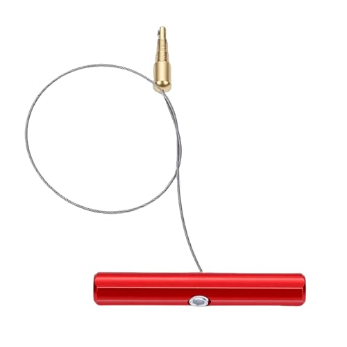 Keenso Tire Valve Stem Fishing Tool Puller with Ergonomic Aluminum Handle for Dirt Bike ATV UTV Motorcycle Tube Repair (Red) - color: Red