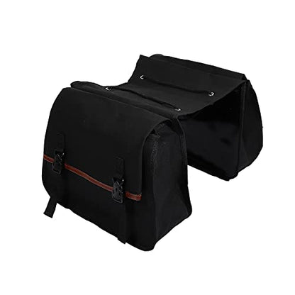 X AUTOHAUX 1Pair Motorcycle Saddlebag Side Tool Bags Cycling Motorcycle Luggage Bag Quick Release Buckle Waterproof Canvas Black 35.83''x15.35'' Travel Bag