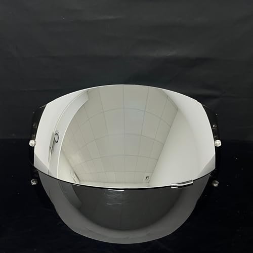 HJ-17 Helmet Visor Replacement,UV Protective Helmet Face Shield Compatible with CL-MAX II,IS-MAX BT,SY-MAX III,IS-MAX II,CL-MAX 3,C90,C91,C91N (Revo Clear Silver-Day&Night Use) - color: Revo Clear Silver-day&night Use