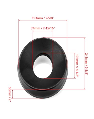 QWORK Motorcycle Helmet Stand, Helmet Service Pad, 2 Pack Helmet Support Donut Ring for Motorcycle Snowmobile Scooter Helmetsm, Black - size: 2 Pack
