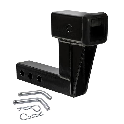 EXTAI Extreme Max 5001.6512 Solid Shank Receiver Extension - 6" Rise, Includes Two Hitch Pins - size: 6" Rise