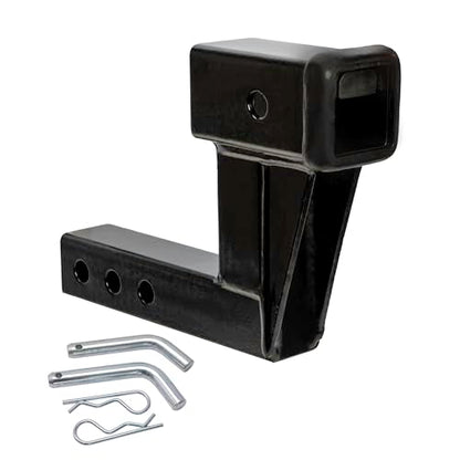 EXTAI Extreme Max 5001.6512 Solid Shank Receiver Extension - 6" Rise, Includes Two Hitch Pins - size: 6" Rise