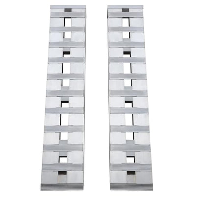 Loading Ramps 6000 Lbs, 2Pcs Folding Powerspots Loading Ramps for Pickup Trucks Bed,Truck Car Auto Trailers Ramps with Load Straps for Motorcycles, ATV/UTV, Lawn Mmowers, Tractors, 60" L x 12" W