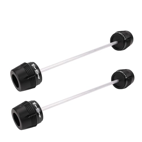 Motorcycle Body Frame Slider MT07 MT09 MT03 Crash Slider For YA&MAHA MT 07 09 03 2014-2024 2025 Motorcycle Accessories Front Rear Wheel Axle Fork Protector - color: Front Rear Black-09