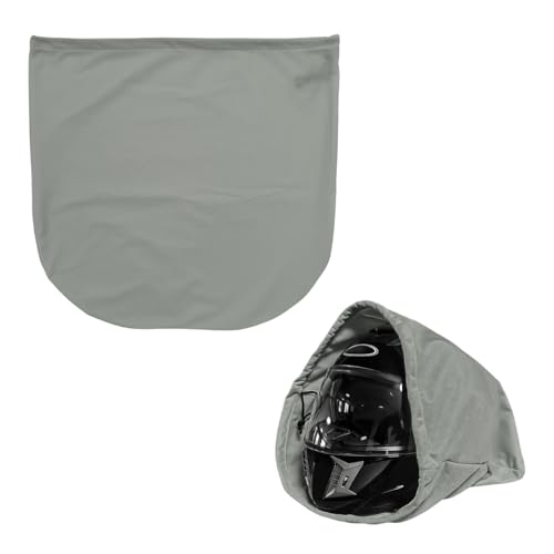 KVAEY Motorcycle Helmet Bag, Helmet Protection Drawstring Bag Made of Nylon Cloth, Large Capacity Helmet Storage Bag for Motorcycle Bicycle, Universal Motorcycle Accessories (Gray) - color: Gray