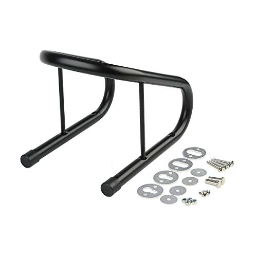 Green-L Motorcycle Black 6.5" Wheel Chock Kit Scooter Bike Stand Trailer Truck Mount Kit Steel - color: 1 pcs