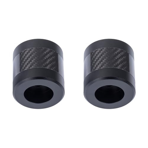 Advanblack Protek Machined CNC Alumium with Carbon Fiber Inlay Crash Bar Slider (Black CNC w/Carbon Inlay) - color: Black CNC w/ Carbon Inlay