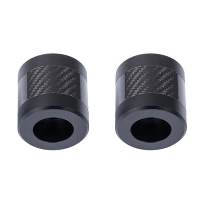 Advanblack Protek Machined CNC Alumium with Carbon Fiber Inlay Crash Bar Slider (Black CNC w/Carbon Inlay) - color: Black CNC w/ Carbon Inlay