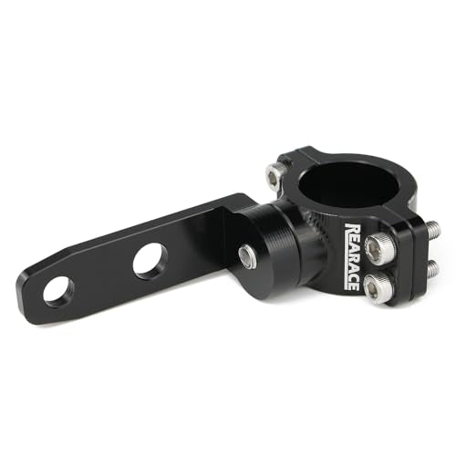 Whip Light Mount, Aluminium 360° Rotating Adjustable Heavy Duty UTV Whip Flag Light Mounting Bracket for 1.25"-1.5" Roll Bar Cage