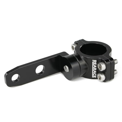 Whip Light Mount, Aluminium 360° Rotating Adjustable Heavy Duty UTV Whip Flag Light Mounting Bracket for 1.25"-1.5" Roll Bar Cage