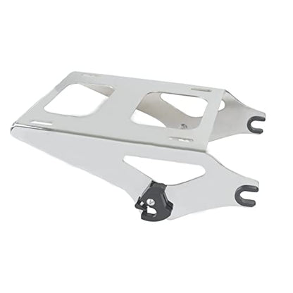 SWESG Detachable Two-Up Tour Trunk Rack Mounting Luggage Rack Fit for Harley Davidson Touring, Tour Trunk Rack Compatible for Street Glide Road Glide Road King Electra Glide 2014-2023 (Chrome-2) - color: 2014 UP Rack Chrome