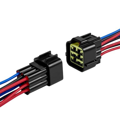 9 Pin Waterproof Connector,Waterproof Electrical Car Auto Wire Connector,16AWG Male Female Quick Disconnect Wire Connectors for Car Truck Motorcycle Marine Boat(1pairs) - size: 9pin way