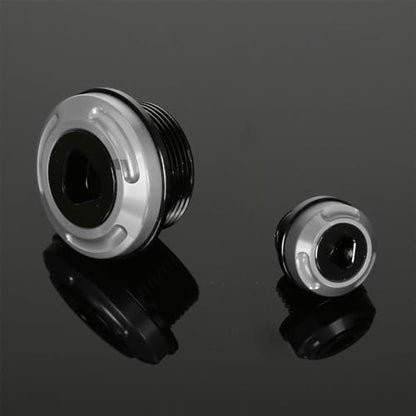 Monkey125 Engine Crankcase Cover Plugs Compatible with Monkey 125 GROM CT125 DAX 125 CNC Motorcycle Accessories Crankcase Hole Plug (Titanium) - color: Titanium3