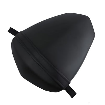 Rear Passenger Pillion Seat Cushion Compatible with Yamaha YZF R1 2009-2014 - Black Leather Replacement Pad for YZFR1 Sportbike - High-Density Foam Saddle for Enhanced Passenger Comfort - size: Yamaha R1 09-14
