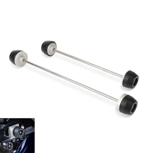 ALmart Motorcycle Front & Rear Fork Axle Slider Wheel Protector Crash Guard Fit forYa-maha MT-09 / Tracer9 GT / XSR900 2021-2025
