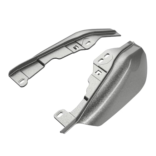 Advanblack 2025 Road Glide Mid Frame Air Deflectors Heat Shields Deflector for Harley Touring '09-'25 Harley RG, Street Glide, Road King (Mercury Silver) - color: Mercury Silver