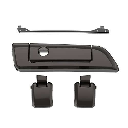 Moto Onfire Black Jack Metallic Tour Trunk Luggage Latches Hinges Fit for AB Harley Touring Razor Chopped King Tour Trunk Luggage - color: Black Jack Metallic