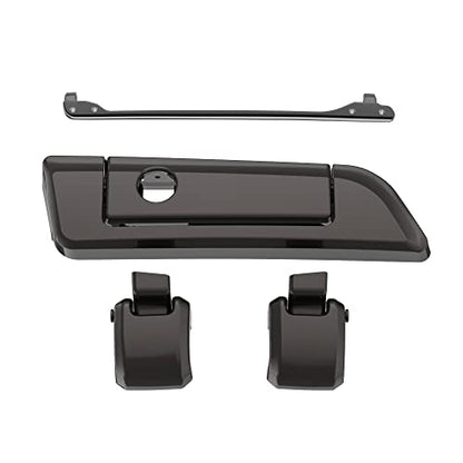 Moto Onfire Black Jack Metallic Tour Trunk Luggage Latches Hinges Fit for AB Harley Touring Razor Chopped King Tour Trunk Luggage - color: Black Jack Metallic