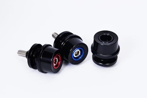 M8 Bobbins Swing Arm Spools For Ninja 400 500 650 ZX6R ZX10R GSXS 750 1000 GSX-8S GSXR 600 750 1000 S1000RR/R/XR CBR 600 900 954 1000 RR Motorcycle Swingarm Spools Slider Stand Paddock Screw (Red) - color: Red