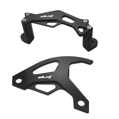 Motorcycle Parts CNC Aluminum Brake Disc Caliper Guard Cover Protector for KX250F 2004-2018 KX450F 2006-2018 KLX450R 2008-2018 KX250 2019-2021 KX450 2019-2021 Dirt Pit Bike - size: KX250F 2004-2018 Black