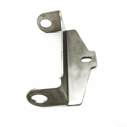 Stainless Steel Ebike Light Mounting Bracket, 304 Stainless Front Headlight And Rear Taillight Holder For Electric Bicycle Fork And Rack, Silver Signal Fixing Support With .5mm Hole(Headlight bracket) - size: Headlight bracket