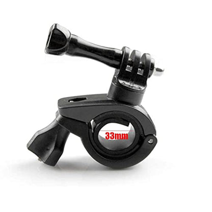 2 Pcs 360 Degree Rotation GoPro Bike Mount Handlebar Mounts Rotation Mounts for Gopro Hero 8 7 6 5 4 SJCAM Camera Accessories(Black)