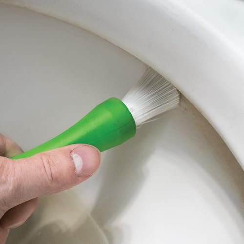 BrushAll® Wire Hand Brush with Ergonomic Handle and Tightly Packed Bristles for Kitchen, Garage, Indoor, Outdoor (Nylon) Patent Pending - color: Nylon
