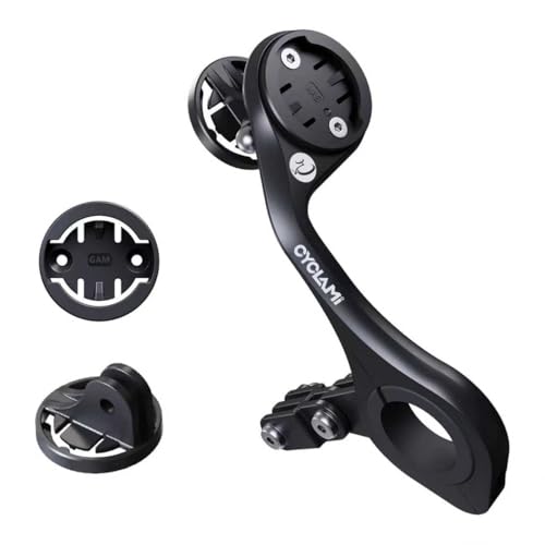 Out Front Mount Compatible with Garmin Edge GPS Bike Computer, XOSS G/G+, iGPSPORT Bike Light & Gopro Cycling Handlebar 25.4mm 31.8mm(M6) - style: M6