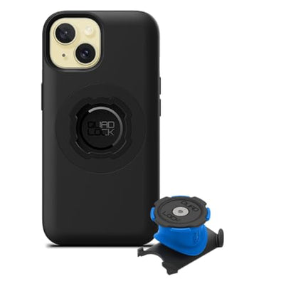 Quad Lock Stem/Handlebar Bike Phone Holder Kit with MAG Phone Case for iPhone 15 - size: iPhone 15