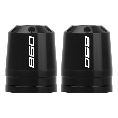 Motorcycle Bar End Sliders For Ninja 650 2012-2025 Handlebar End Crash Protectors CNC Aluminum Handlebar Weights ninja 650 Accessories (Black) - color: Black