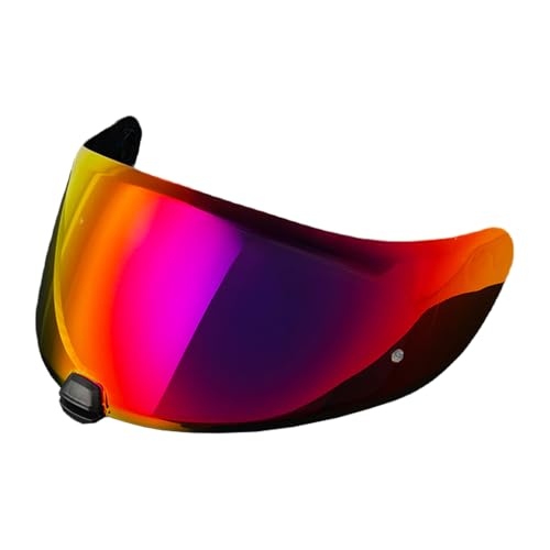 HJ20M Helmet Visor With Anti Fog Film, Motorcycle Helmet Face Shield Windshield Lens For HJC C70 FG-17 FG-ST IS-17 (Revo Rose Red) - color: Revo Rose Red